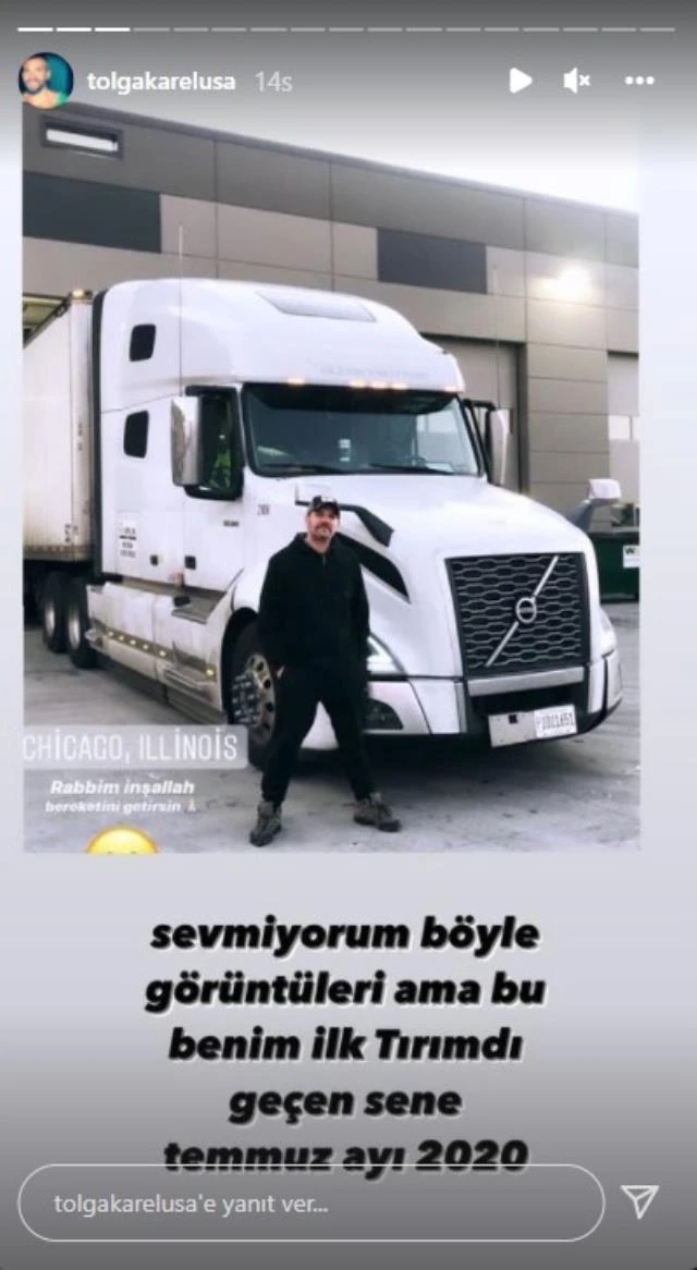 Tolga Karel'in tırı alev alev yandı yaşadıklarını böyle anlattı